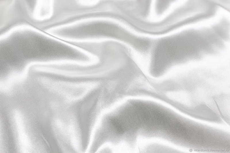 Ткань шелк белый