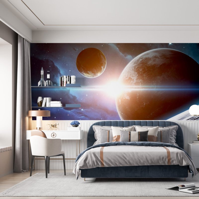 Фреска космос на стену