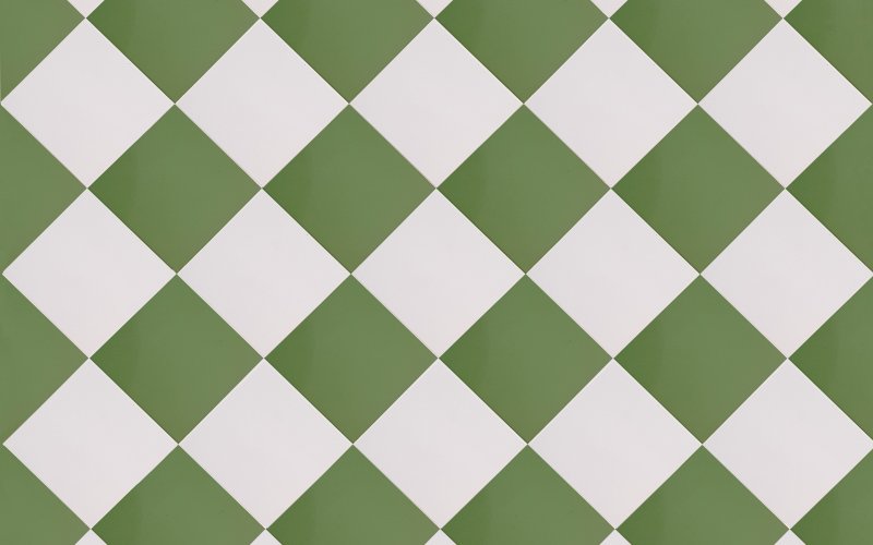 Плитка с зеленым орнаментом