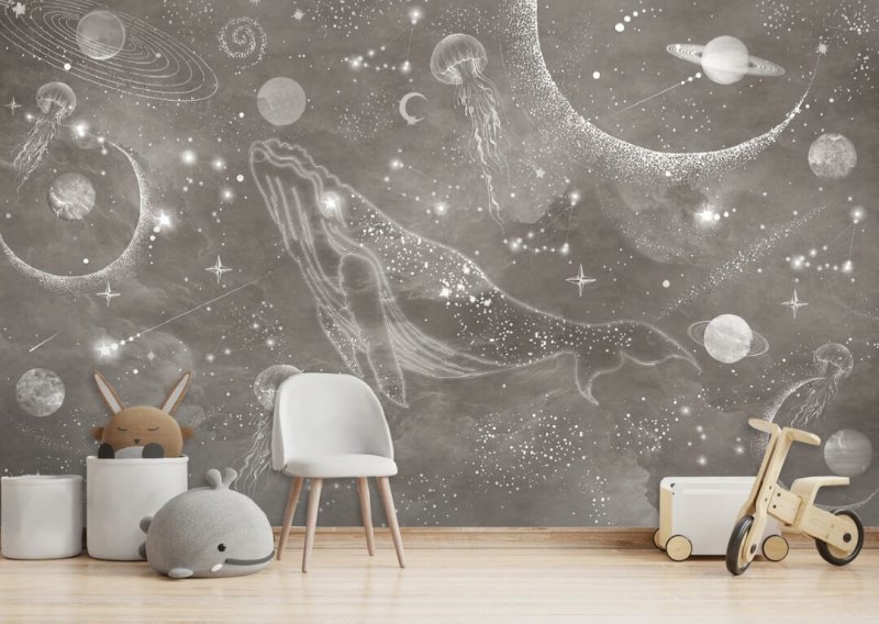 Фреска космос на стену