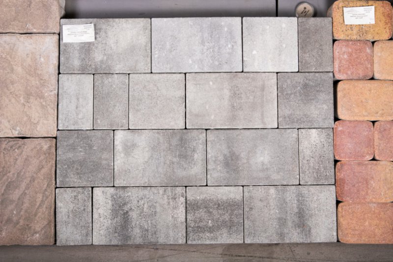 Тротуарная плитка старый город антрацит