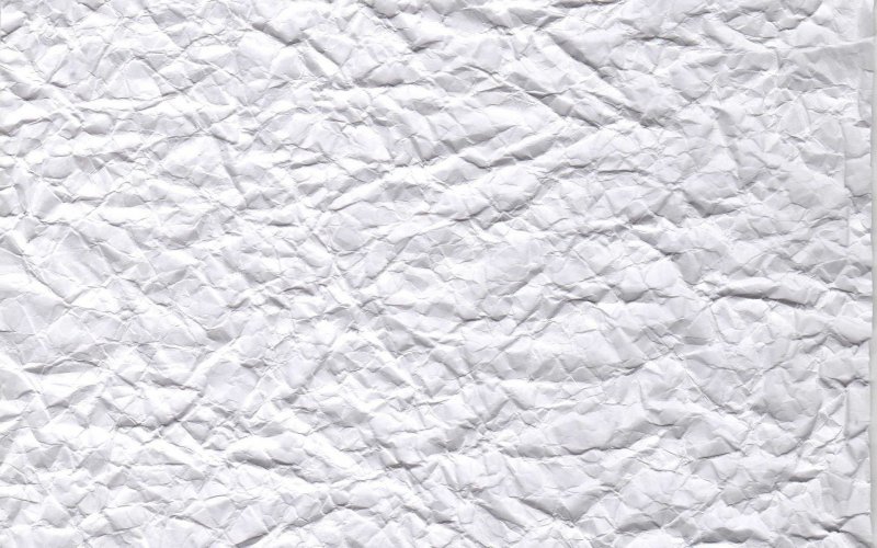 Белая мятая бумага