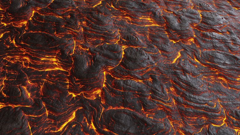 Вулканическая лава слэб