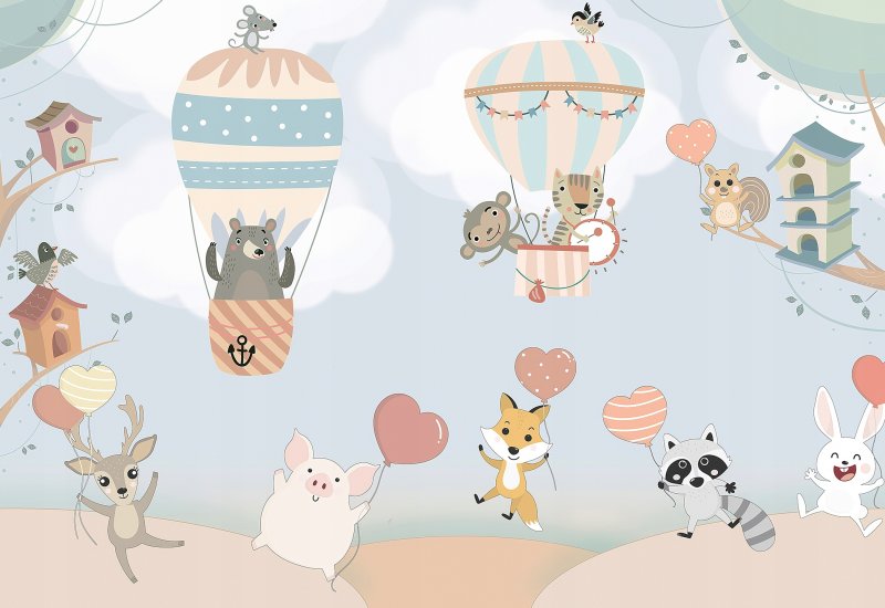 Бесшовные обои в детскую комнату