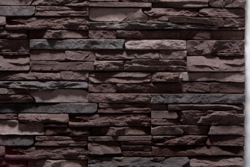 Декоративный камень Baastone сланец Московский темно-коричневый