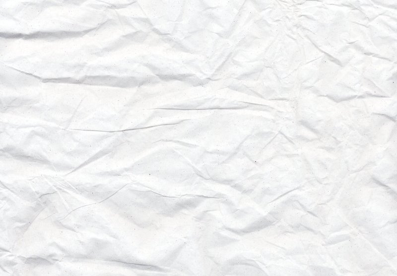 Белая мятая бумага