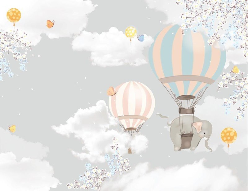 Фон с воздушными шарами