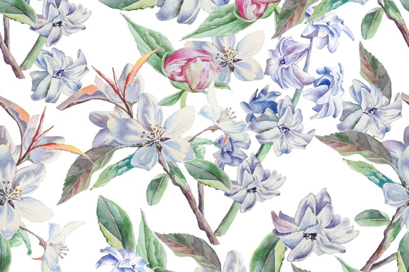 Акварельные цветы