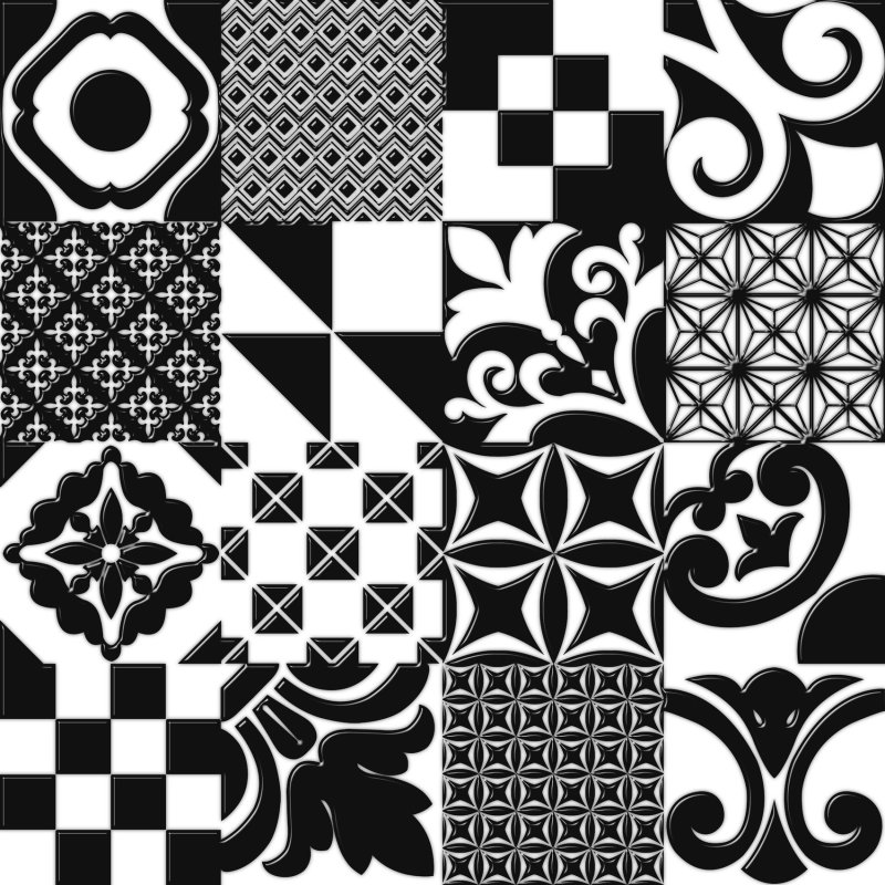 Плитка freehand Black 20x20