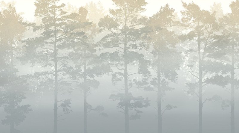 Фреска туманный лес Аффреско