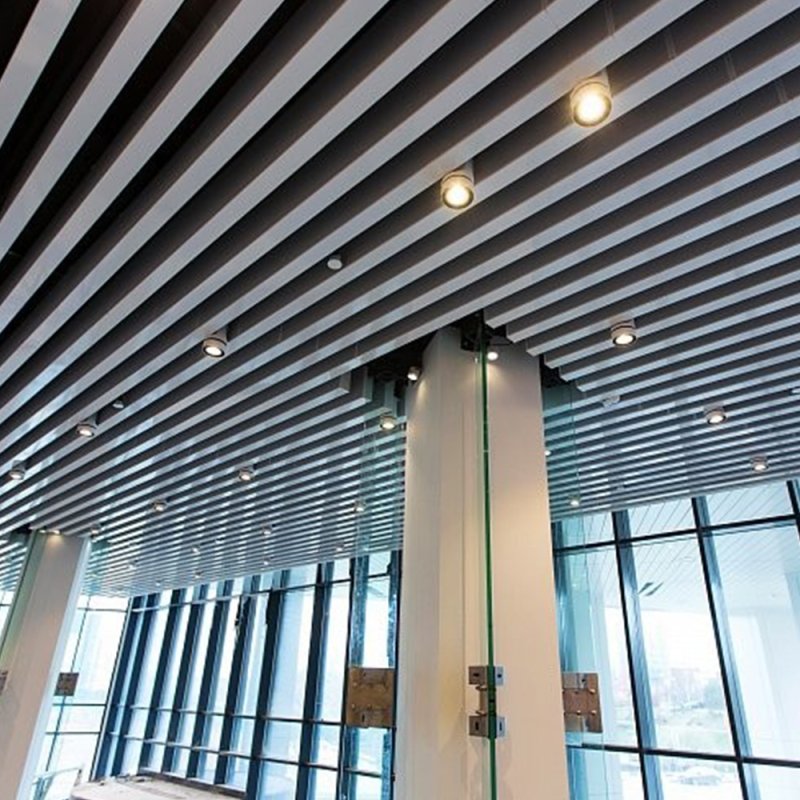 Подвесной реечный потолок Албес