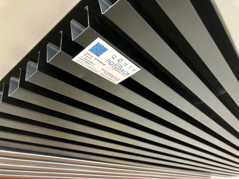 Реечный потолок «кубообразная рейка» a80/50s Цесал