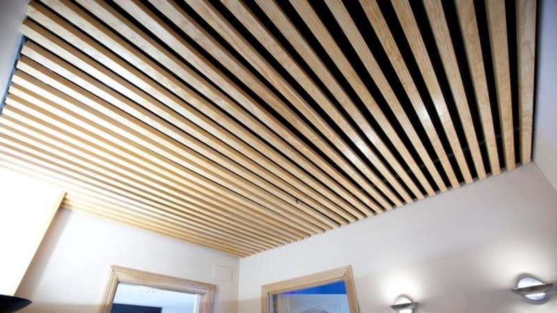 Потолок реечный Мультикуб профиль 80/80