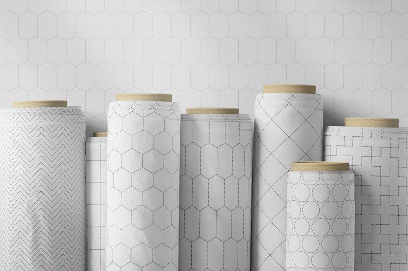 Мокап полотно ткани