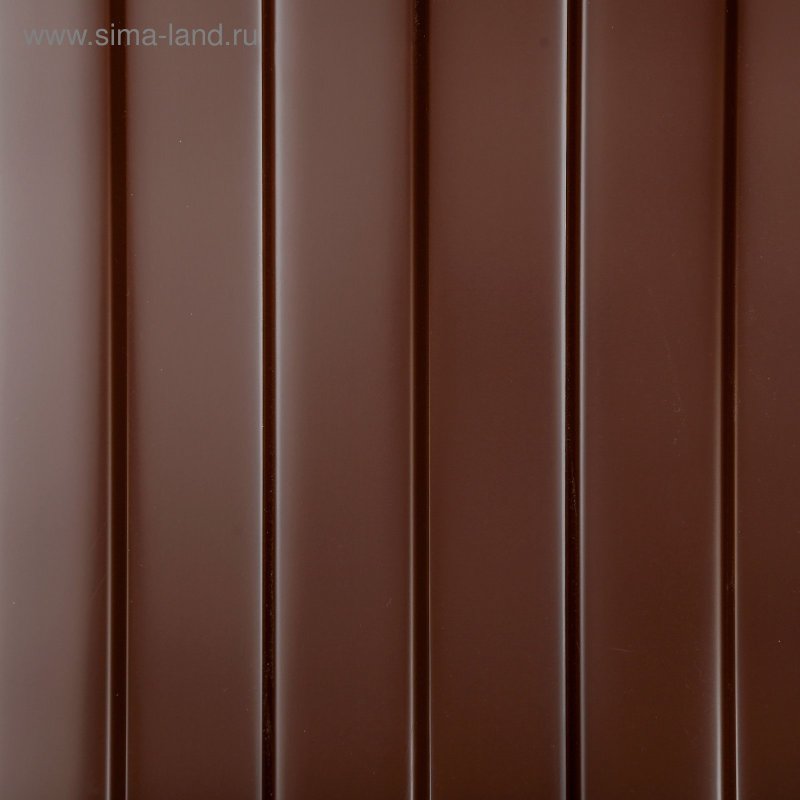 Профнастил коричневый шоколад рал 8017