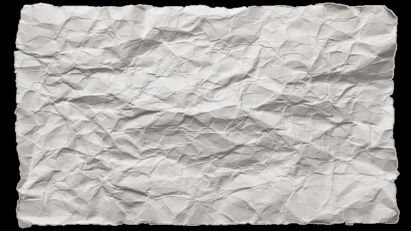 Кусок мятой бумаги