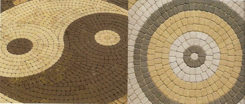 Брусчатка мощение круг