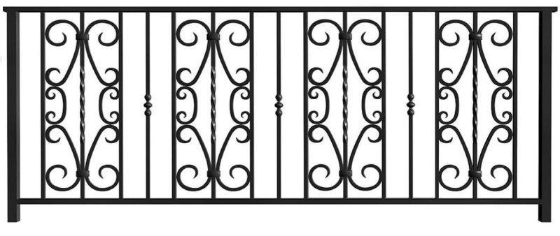 Металлическое ограждение балкона