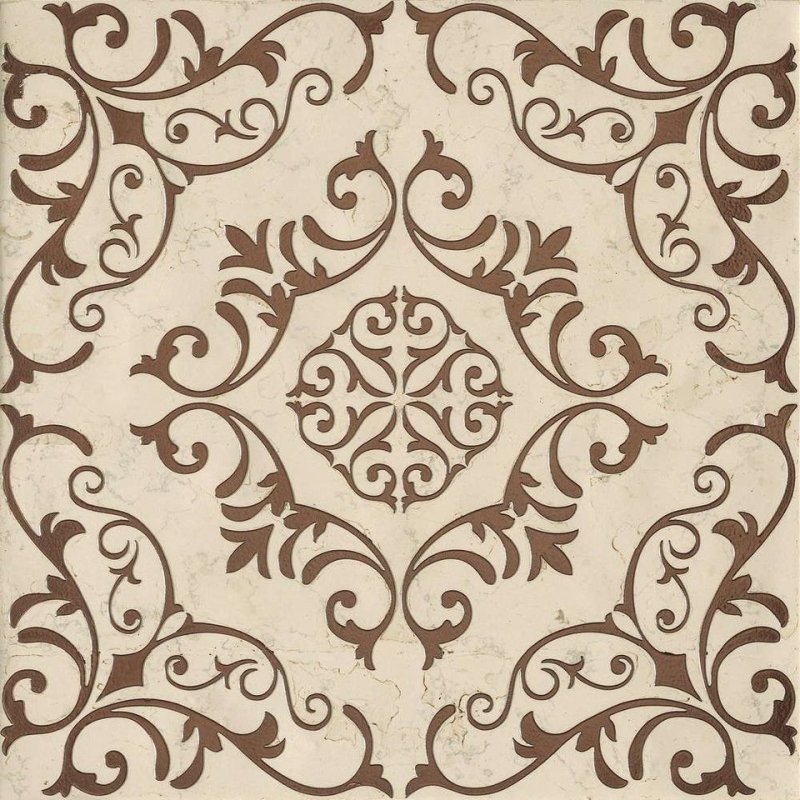 Cristacer плитка Macao Marfil 60x60 напол.беж. С узором