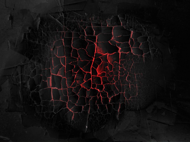 Черная стена с трещинами