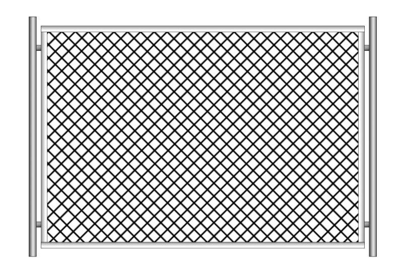 Ограждения из сетки рабицы (секция 3300 200)