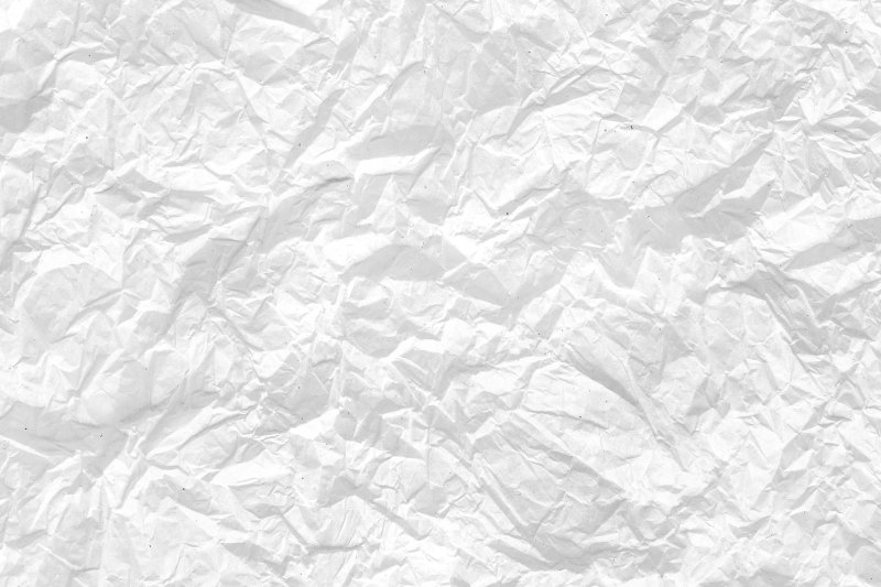 Белая мятая бумага