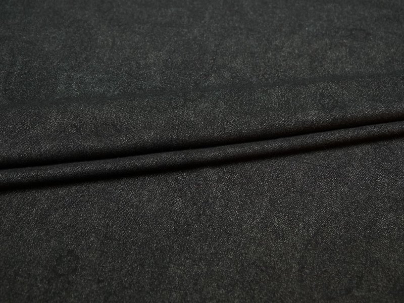 Шерсть костюмная черная