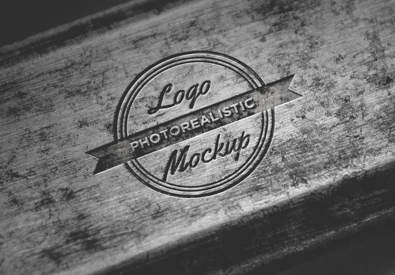 Гравировка мокап