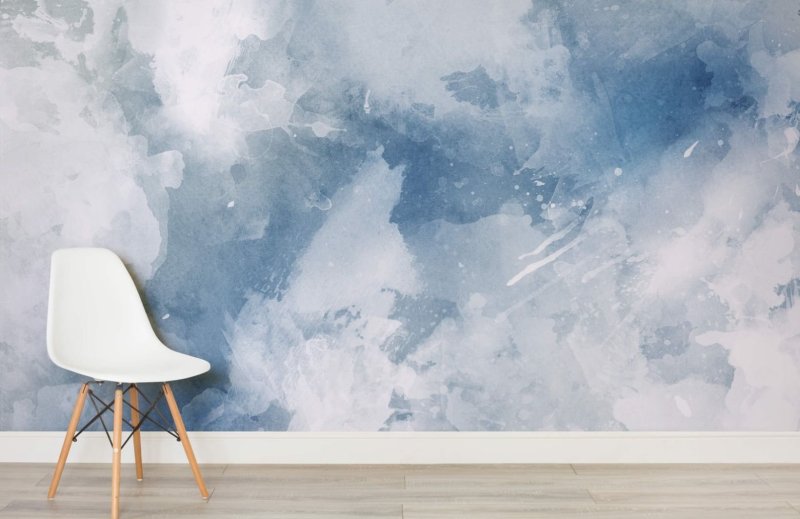 Акварельные разводы в интерьере