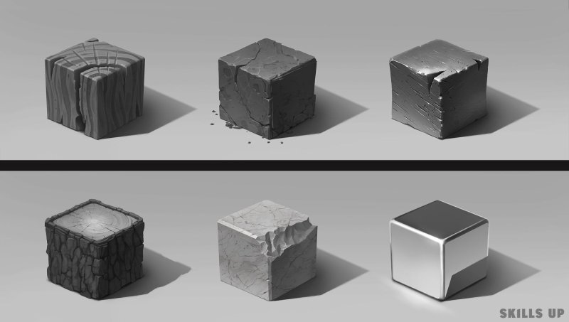 Текстурные кубики