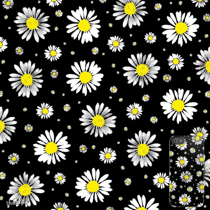 Принт ромашки