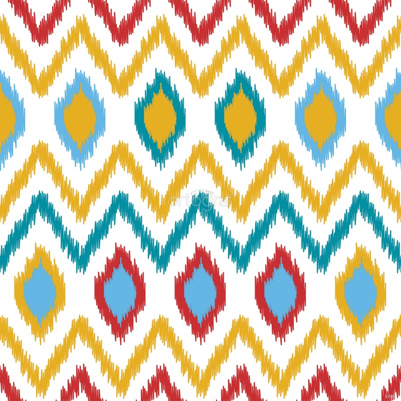 Атлас узбекский икат