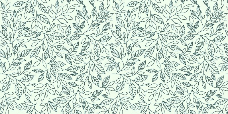 Бесшовный растительный узор