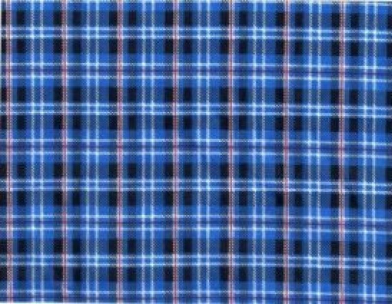 Голубая ткань в клетку
