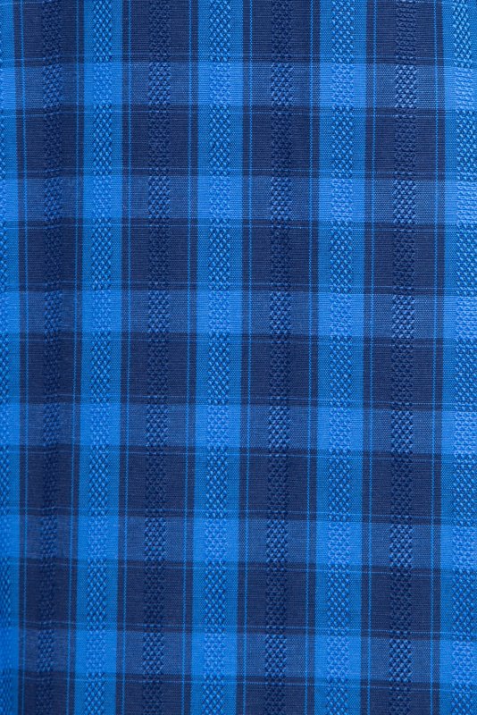 Синяя ткань в клетку
