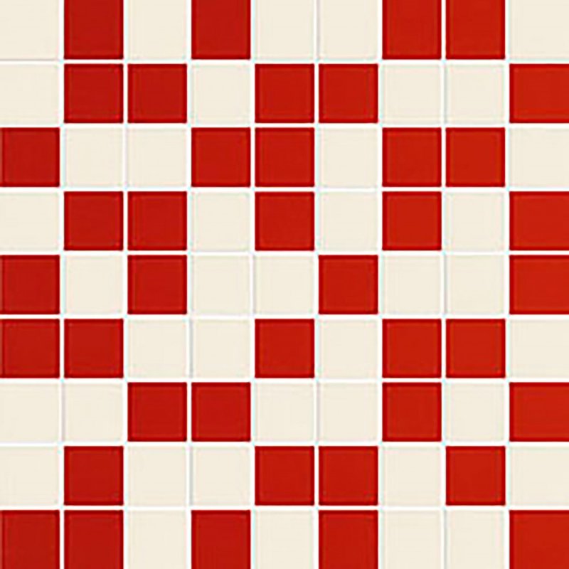 Красная керамическая мозаика