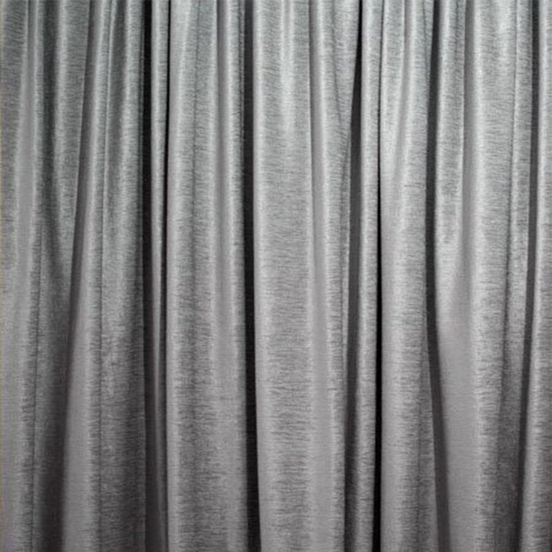 Шторы блэкаут вельвет серый