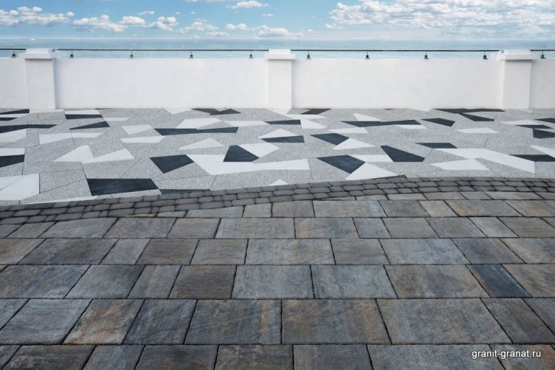 Тротуарная плитка полигональ