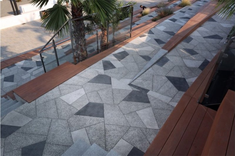 Тротуарная плитка оригами