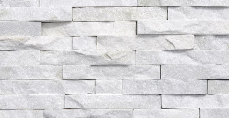 Фасадный облицовочный камень Diamond White 41n белый камень