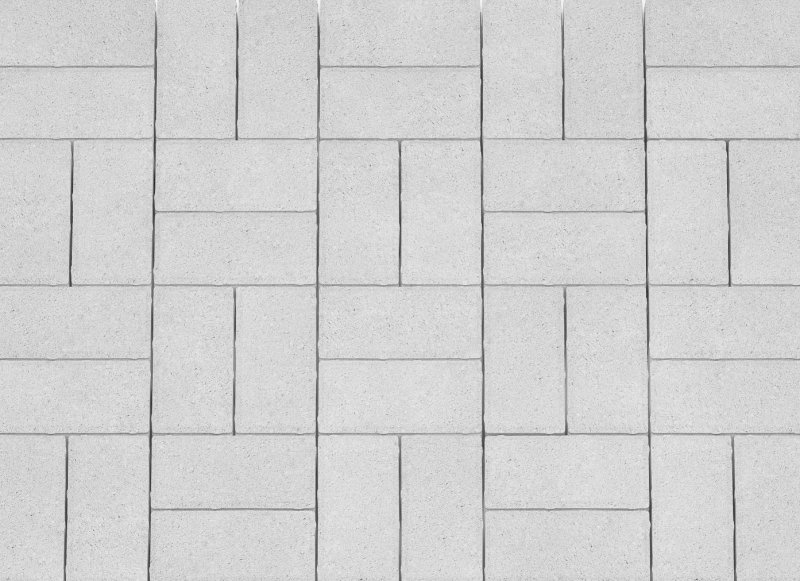 Тротуарная плитка Braer Классико белый текстура