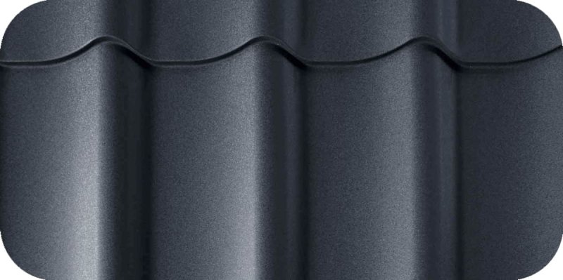 Стальной бархат 7024 металлочерепица Гранд лайн