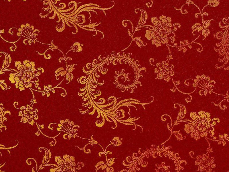 Ткань красная с золотом