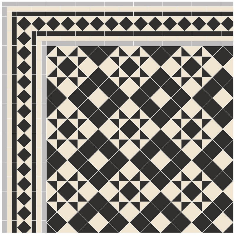 Метлахская плитка топчер октагон