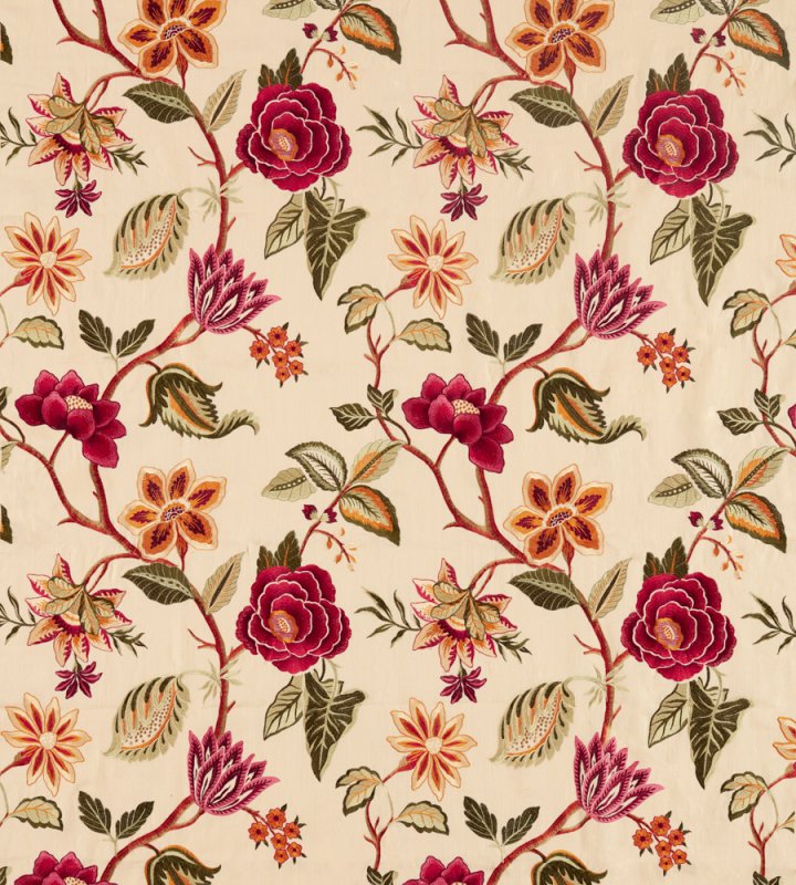 Растительный орнамент на ткани