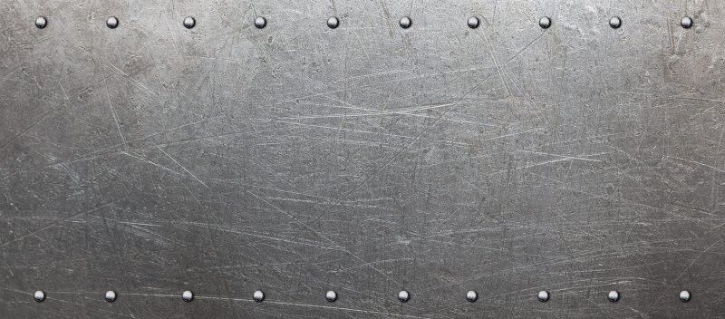 Металлический лист с клепками