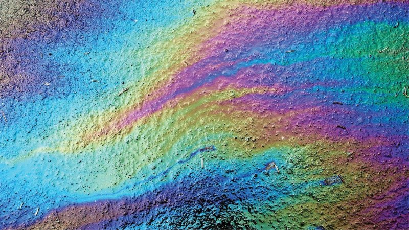 Цвет бензина Радужный