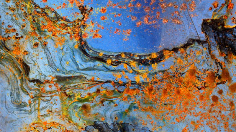 Побежалость металла текстура