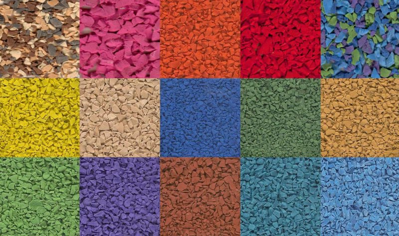 Резиновая крошка RAL- 6024