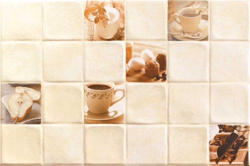 Керамическая плитка 10х10 бежевая